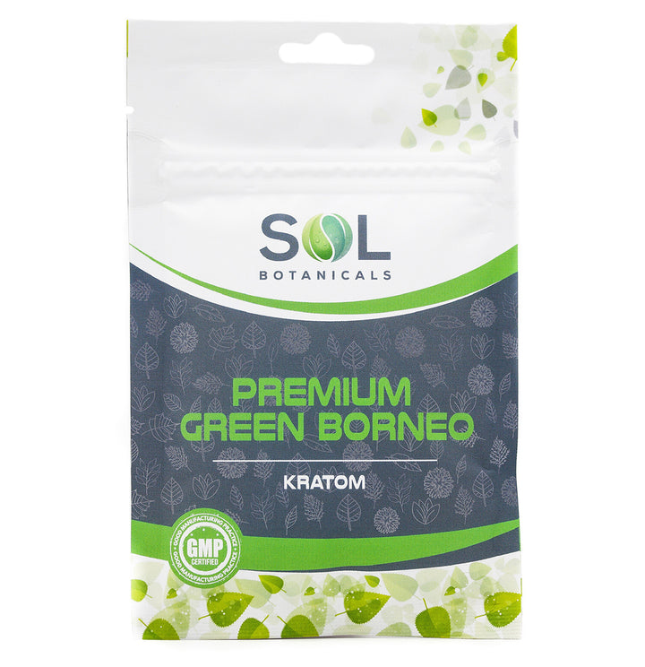 1oz of premium green borneo kratom powder