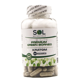 120 capsules of premium green borneo kratom